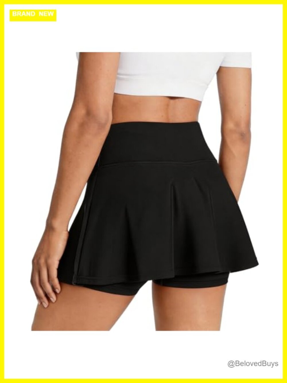 Women's Athletic Skort High Waisted Tennis Golf Running Skirt with Inner Shorts